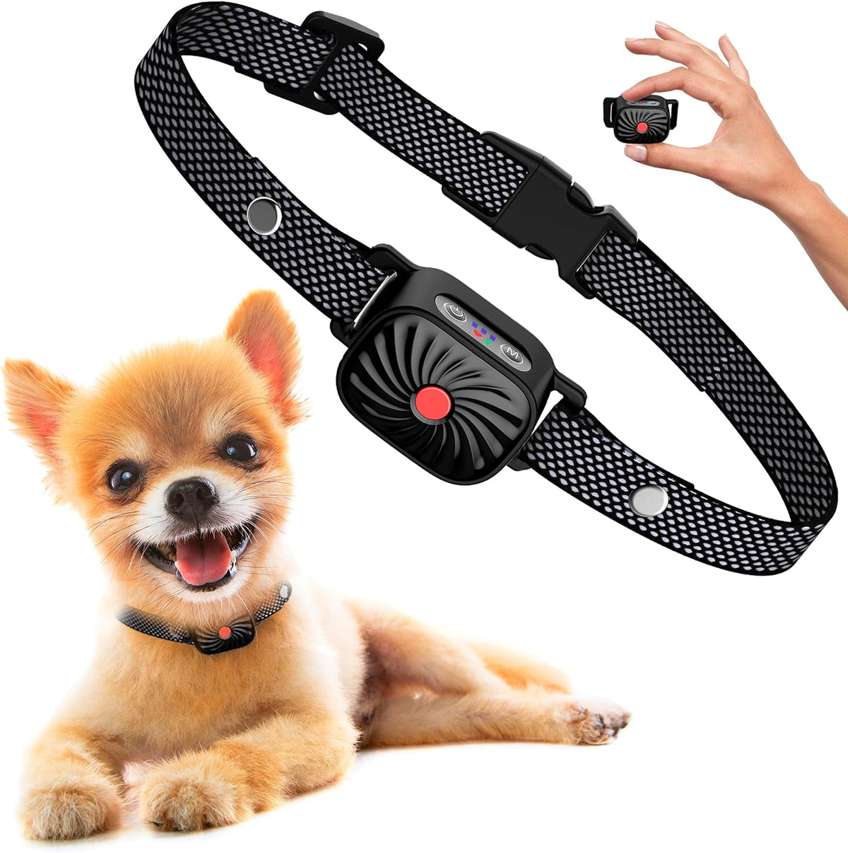 Naya Vault | Adjustable Anti Bark Collar for Dogs | Humane, Comfortable & Effective Bark Control Device for Small to Large Breeds