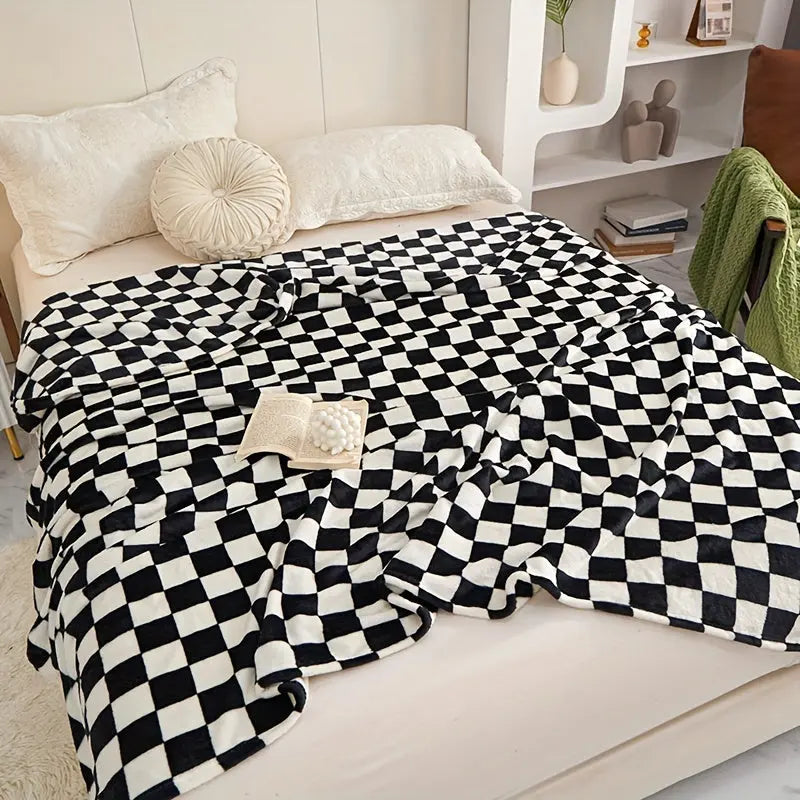 BowLift | Classic Check Blanket – Soft and Warm Blanket for Sofa and Bedroom