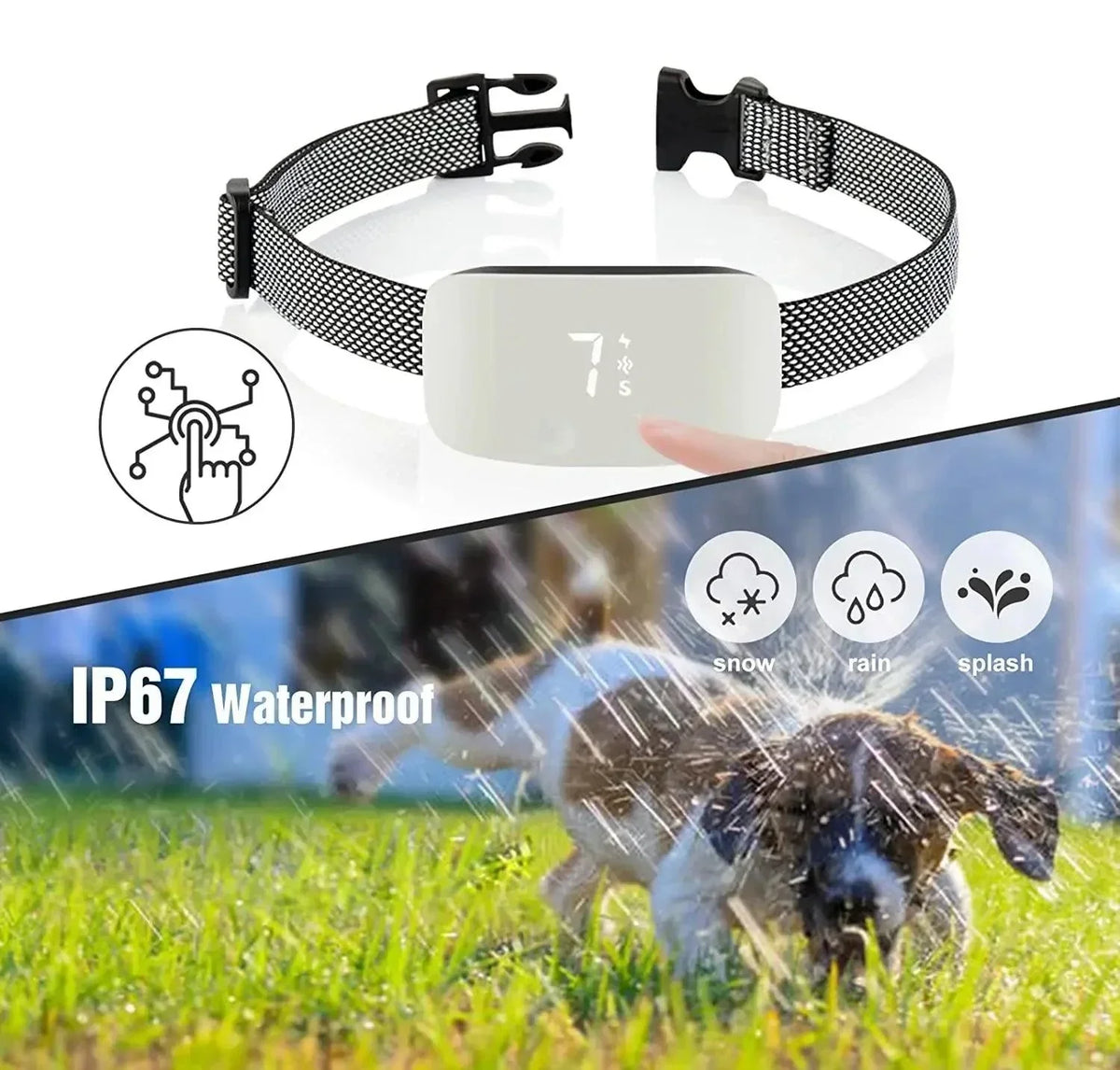 Naya Vault | Automatic No-Bark Dog Collar – Rechargeable Waterproof Anti-Barking Training Collar for All Breeds