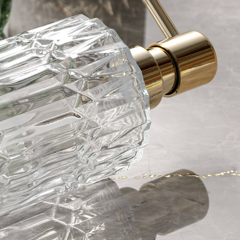 Naya Vault | Diamond Pattern Glass Soap Dispenser