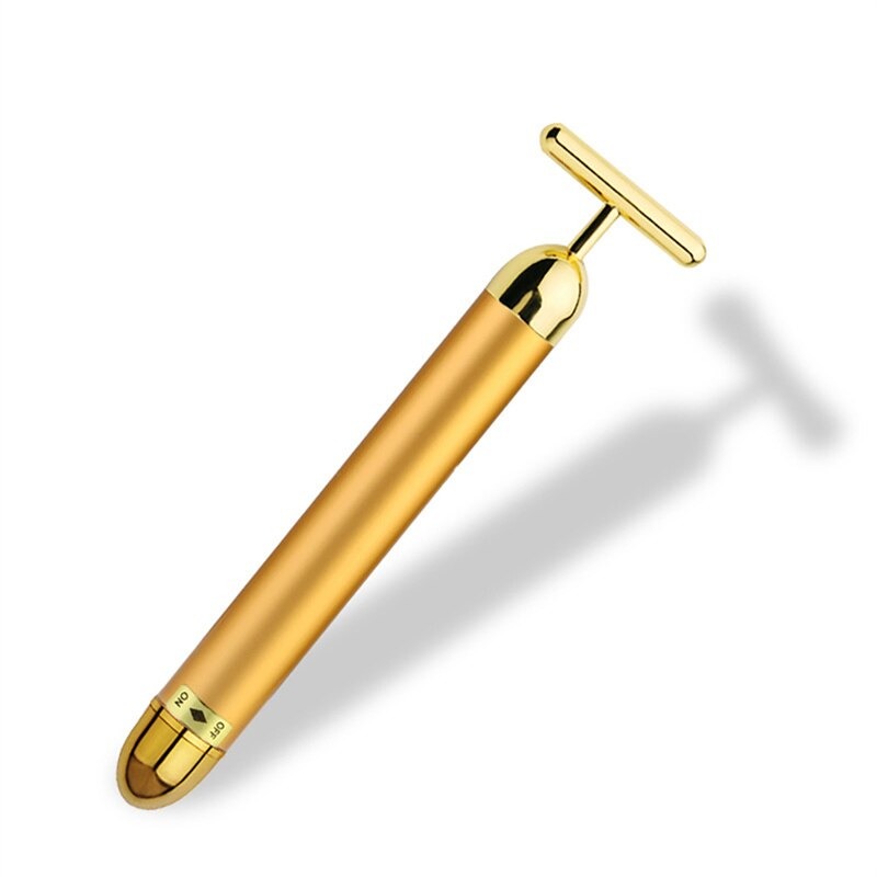 Naya Vault | Energy 24K Gold T Beauty Bar Facial Roller Massager