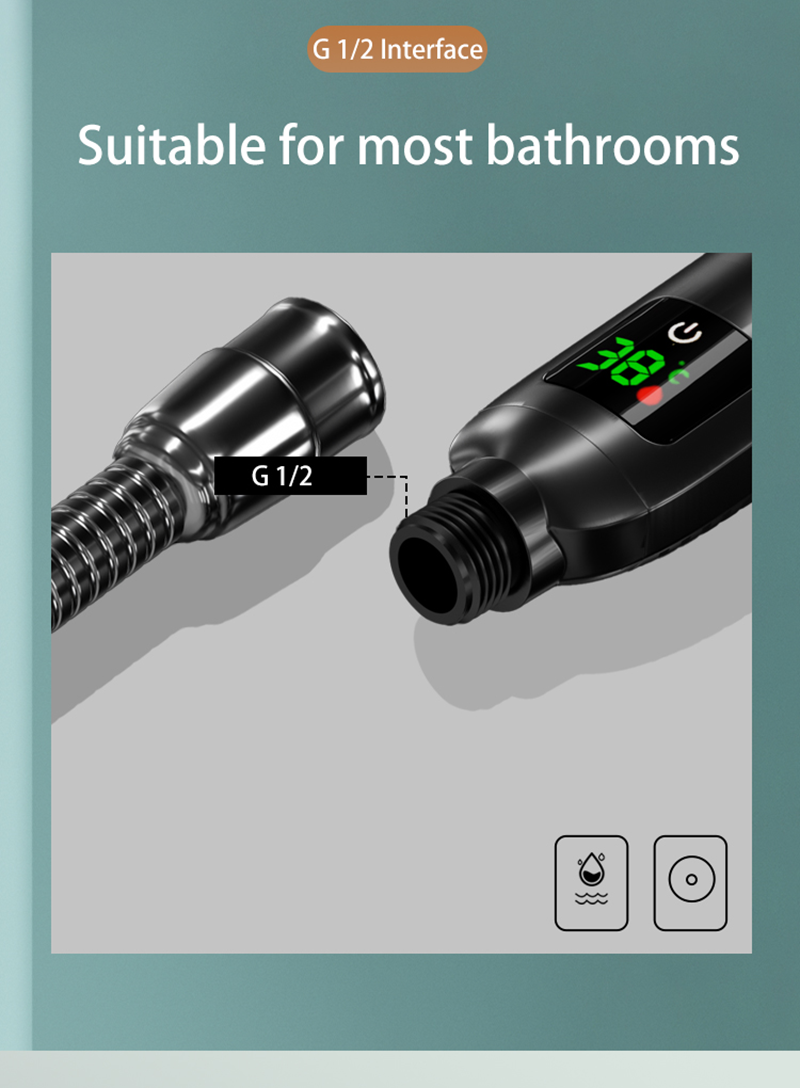 Naya Vault | Shower head with temperature display on sale