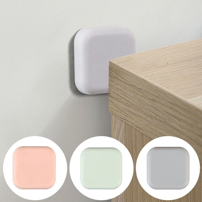 BowLift | Silicone Door Stopper Buffer with Self-Adhesive Sound-Dampening Anti-Shock Protection for DIY Wall Protection