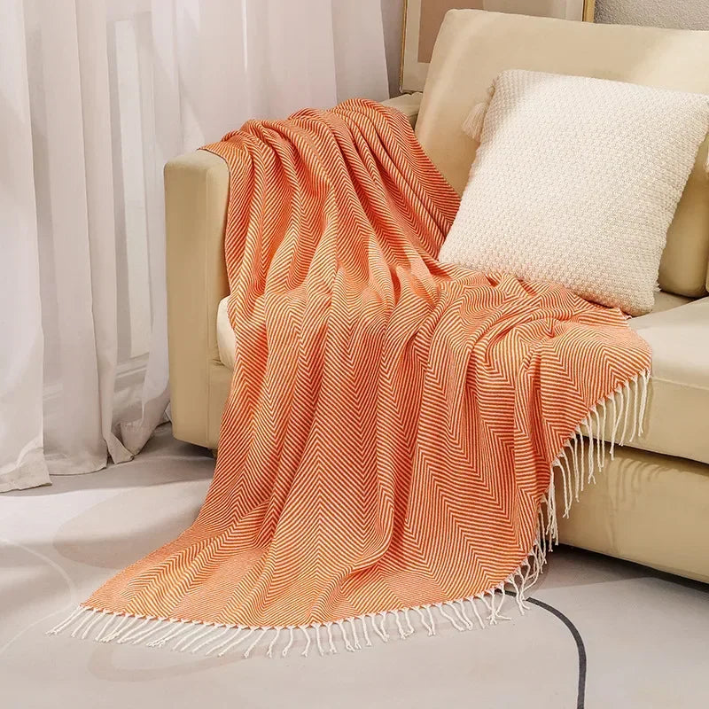 Naya Vault | Nordic Stripe Throw Sofa Blanket