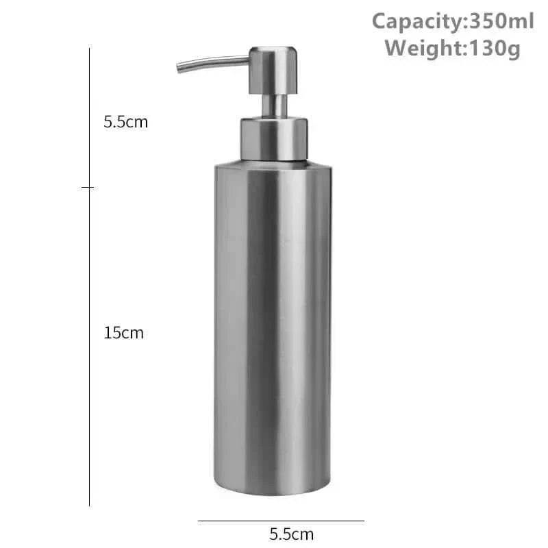 Naya Vault| Elegant Stainless Steel Hand Pump Soap Dispenser 250ml/350ml/550ml