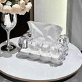 Naya Vault | LumiScape Tissue Box – Sculptural Acrylic Design for Modern Elegance