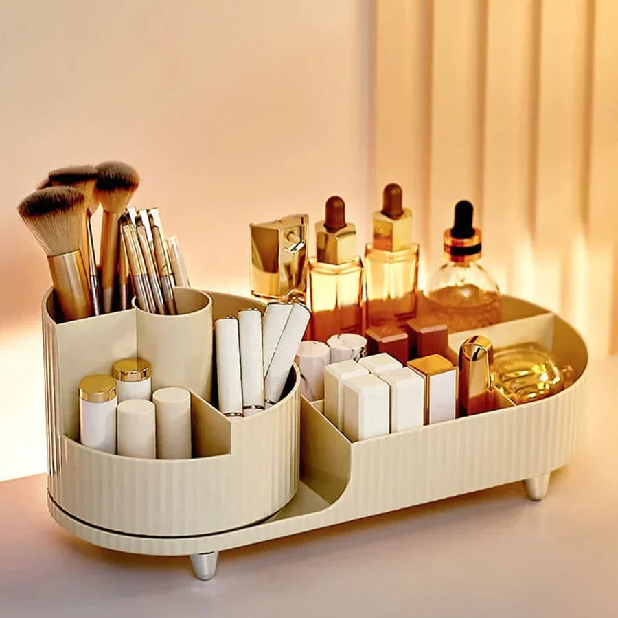 Naya Vault | Eleganza – Luxury Beauty Organizer with Slim Rotating Design