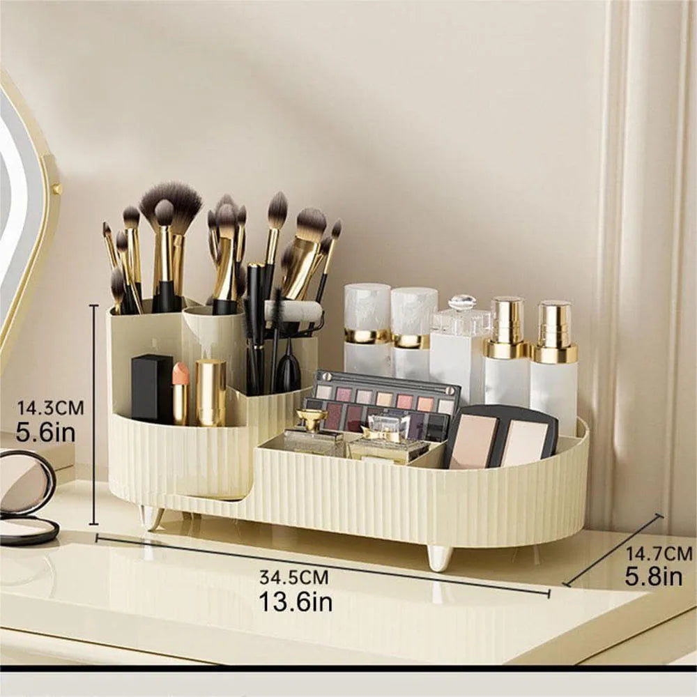 Naya Vault | Eleganza – Luxury Beauty Organizer with Slim Rotating Design