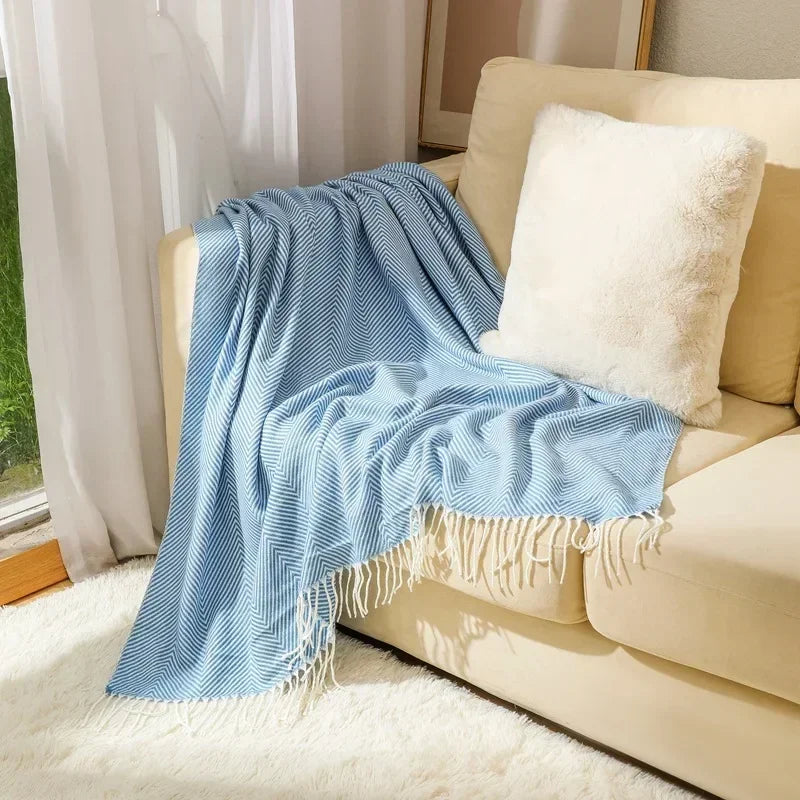 Naya Vault | Nordic Stripe Throw Sofa Blanket