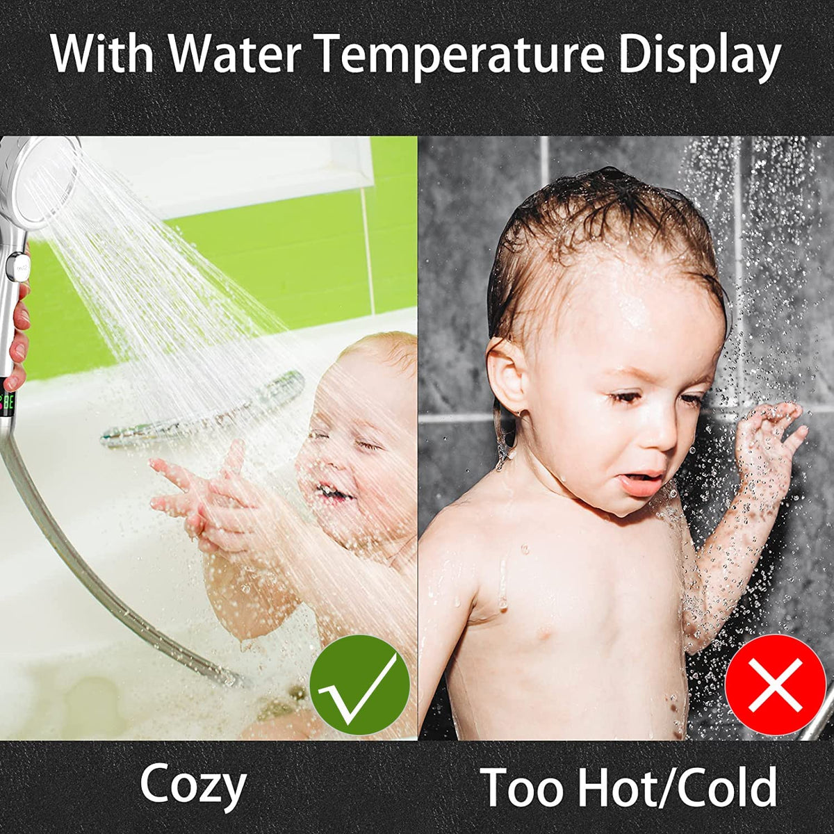 Naya Vault | Shower head with temperature display on sale