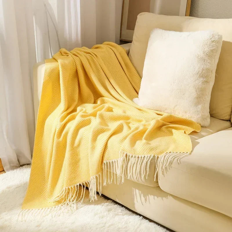 Naya Vault | Nordic Stripe Throw Sofa Blanket