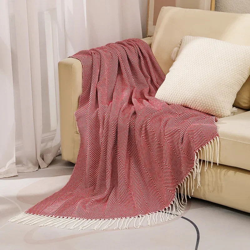 Naya Vault | Nordic Stripe Throw Sofa Blanket