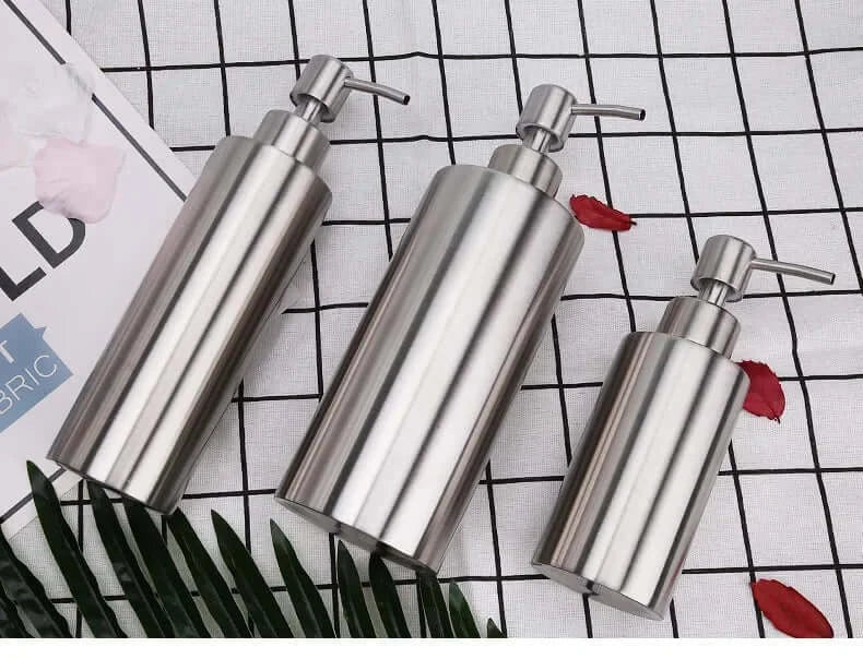 Naya Vault| Elegant Stainless Steel Hand Pump Soap Dispenser 250ml/350ml/550ml