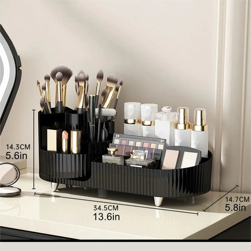 Naya Vault | Eleganza – Luxury Beauty Organizer with Slim Rotating Design
