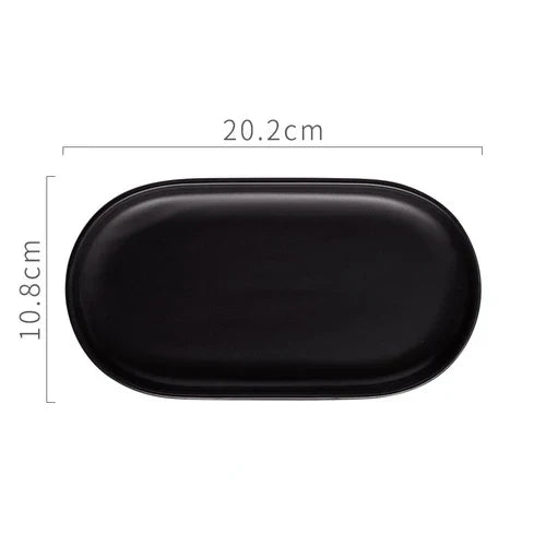 Naya Vault | Nordic Ins Ceramic Marble Oval Tray Jewelry Storage Tray Accessories Soap Holder Golden Wave Bathroom Cup Bath Decoration
