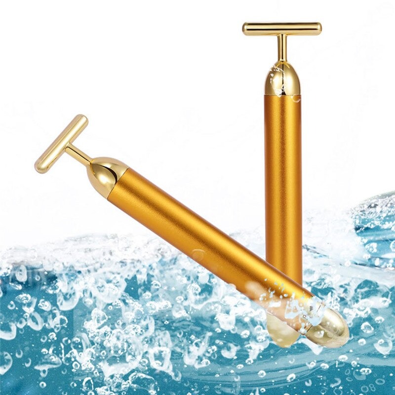 Naya Vault | Energy 24K Gold T Beauty Bar Facial Roller Massager