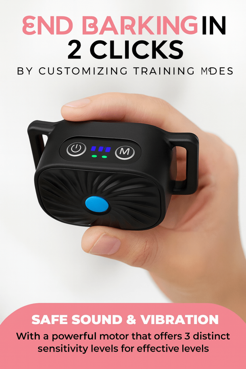 Naya Vault | BarkLess Nano – Gentle Anti-Bark Collar for Puppies & Small Dogs