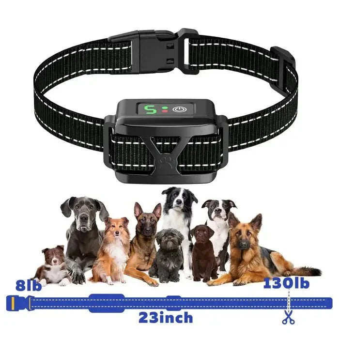Rechargeable Dog Bark Collar with 5 Sensitivity Levels and IP67 Waterproof Receiver
