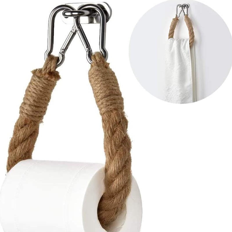 Naya Vault | Wall-mounted rope toilet paper holder
