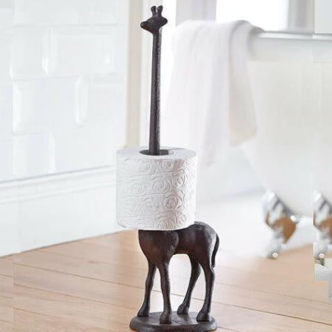 Naya Vault | Cast Iron Giraffe Toilet Paper Holder