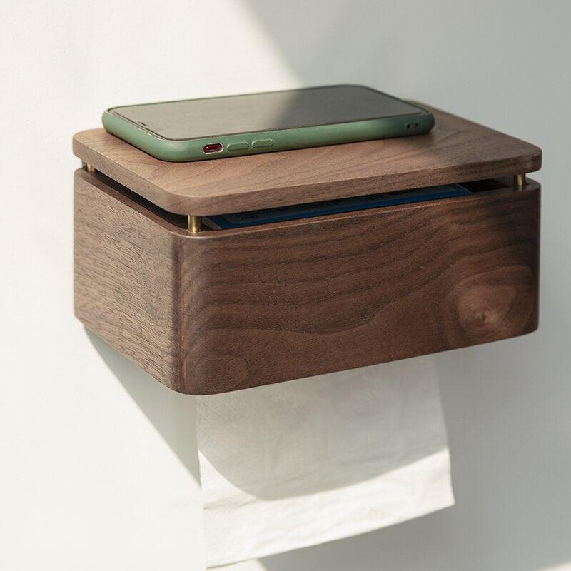 BowLift | Wood Toilet Paper Holder